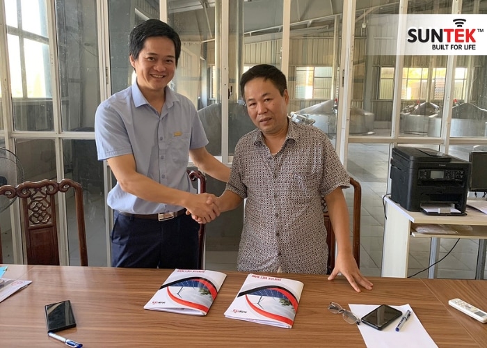 Công trình lắp đặt hệ thống năng lượng mặt trời áp mái hệ 513 kWp tại Cụm công nghiệp Châu Sơn tại phường Châu Sơn, Phủ Lý, Hà Nam.